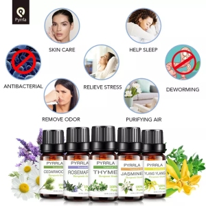 100% Pure Plants Extracts Rosemary Jojoba Mint Essebtial Oil Chamomile Tea Tree Rose Lavender Face Skin Care Body Massage Oil