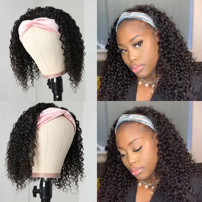 100% Raw Virgin Brazilian Headband Wig Human Hair Vendors