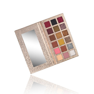 18 Colors Private Label Eyeshadow Pans Box Custom And Blusher Eye Shadow Applicator