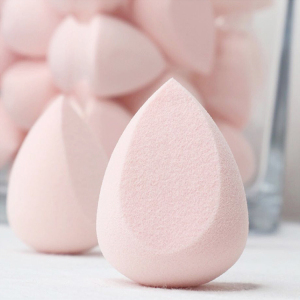 2019 High Quality Sakura Pink Diamond Makeup Sponge Beauty Puff Cosmetic Blender with Beveled Flat