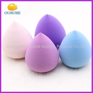 2019 hotsale fiber flocked beauty sponge makeup sponge