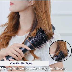 2021 Amazon Hot Sale Wholesale Ionic Hair Dryer Brush and Volumizer Hair Brush Dryer Hot Air Brush Styler One Step Hair Dryer