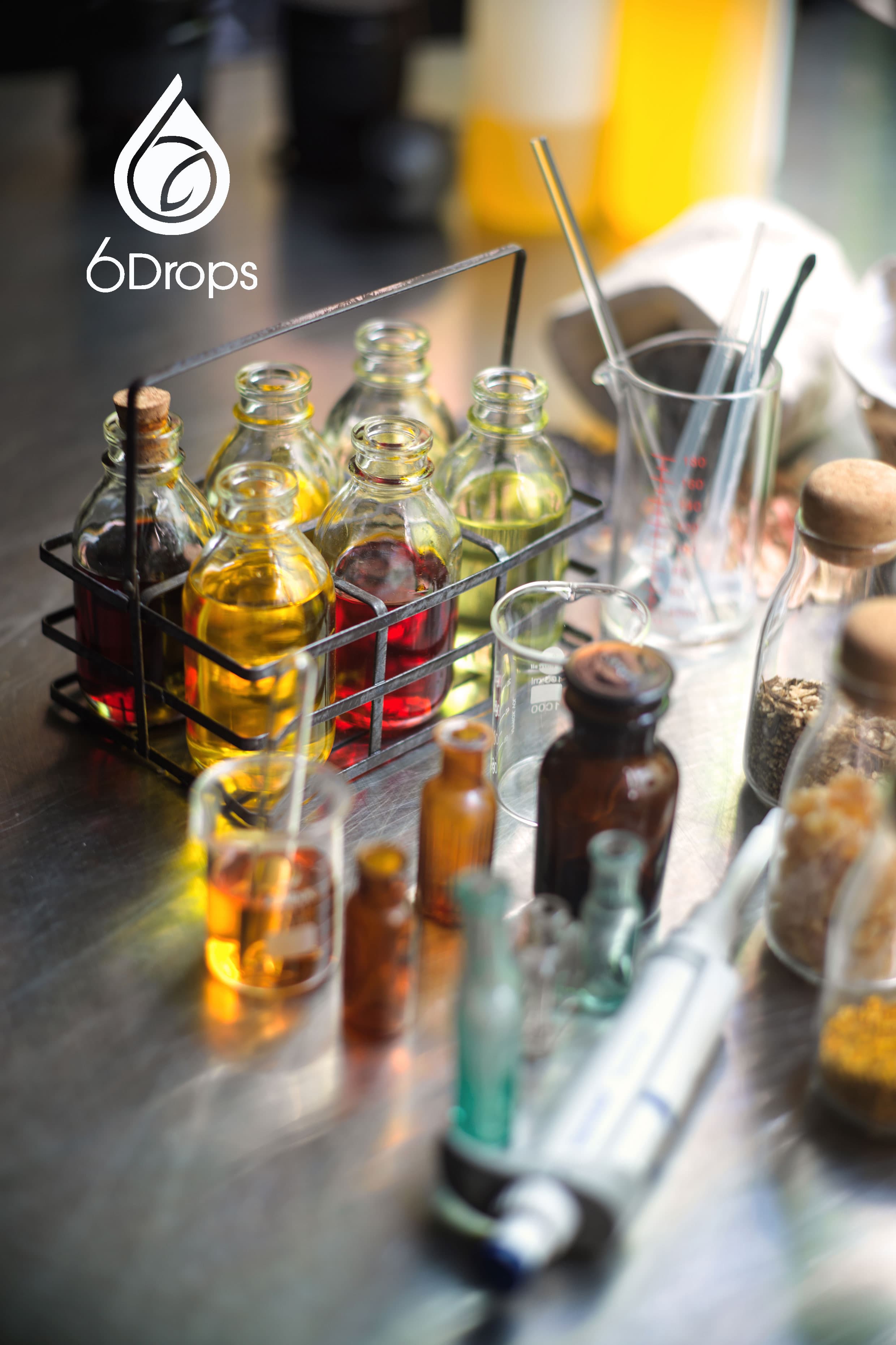 6Drops Aromachology Face Oil - #1 Floral Scent. 30ml. VEGAN Registered.