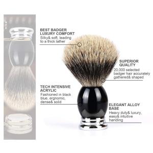 Amazon direct supply Acrylic handle  badger hair man shaving cream brush