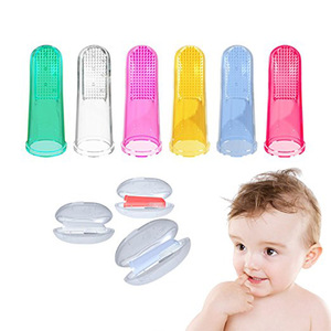 Baby Finger Toothbrush High Quality Soft Training Silicone ColorfulFinger Toothbrush For Baby