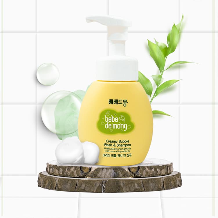 bebedemong Creamy Bubble Wash &amp; Shampoo