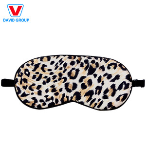 Black Color Disposable Polyester Printing Sleep Eye Mask