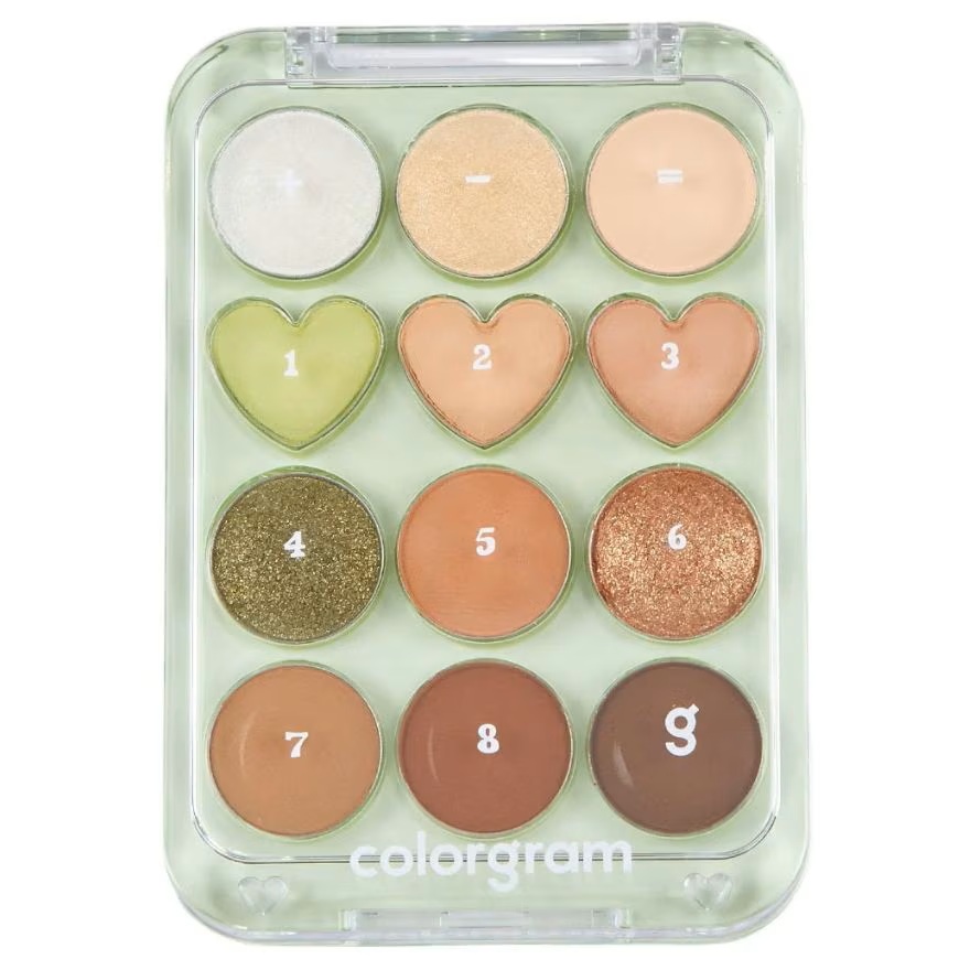 (Colorgram) PIN POINT EYESHADOW PALETTE 06 BUTTERCUP+BROWN=♥
