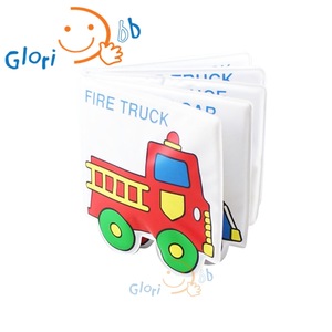 Factory Supply Soft Eva Car Shape Waterproof Bath Book for Baby Shower Toys