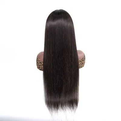 Factory Wholesale Good Selling Virgin Human Hair Natural Bone Straight 360 Full HD Transparent Lace Front Wigs for Black Woman