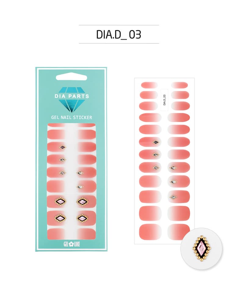 GELLIKE DIA PARTS GEL NAIL STICKER