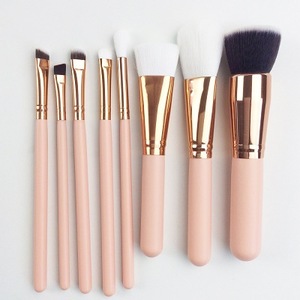 Gold Pink Bag 8Pcs Makeup Brush Set Cosmetic Tools Eyeshadow Face Blush Soft Makeup Brushes Kits