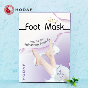HODAF amazon Hot selling Wholesale Foot Exfoliating Peeling Foot Mask fort soft smooth feet