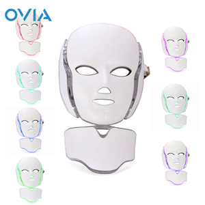 Home Spa Use PDT Machine 7 color Infrared Light Wrinkle Remove Acne Treatment Skin Rejuvenation LED Photon Facial Mask