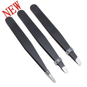 Hot sale Cosmetic eyebrow tweezers with handles