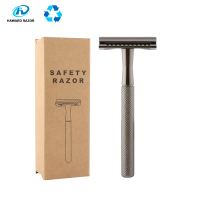 Hot Sale Rose Gold Fashion Double Edge Lady Shaving Metal Handle Wet Shaver Safety Razor