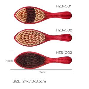 Hot-selling Factory Price Custom logo Wave 360 Beard Brush Wooden Boar Bristle Hair Brush