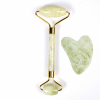 Jade Roller&Gua Sha set, Face Roller, Facial Beauty Roller Skin Care Tools-New Jade