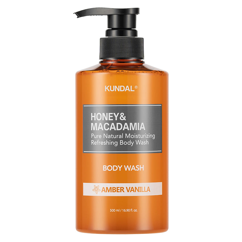 (KUNDAL) Honey &amp; Macadamia Pure Body Wash [Amber Vanilla] 500ml