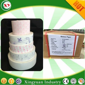 Manufacturer raw material silicone one side release paper for sanitary napkin /panty liner