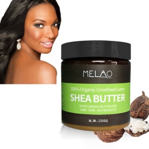 Melao Hot Selling Moisturizer Lightening Hair Body Cream Ghana Raw African Shea Butter