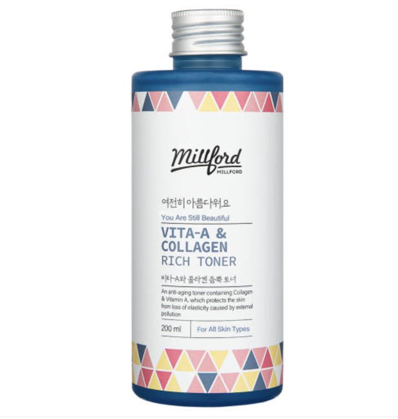 Millford Vita-A &amp; Collagen Rich Toner 200ml