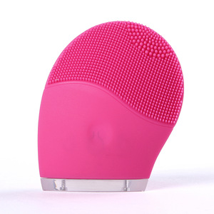 mini waterproof design facial sonic brush with massage and clean skin with CE FCC ROHS