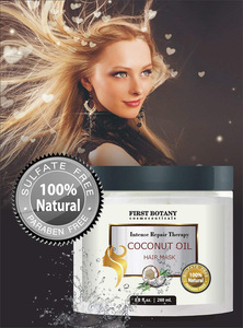Natural & Organic Bio Coconut Oil Hair Mask Private Label Keratin Hair Treatment