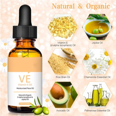 Natural Vitamin E Oil for Face and Skin Moisturing Anti Aging Facial Oil