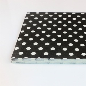 Newest Sale Easy To Carry Black Background Dot Pattern Napkin With Logo