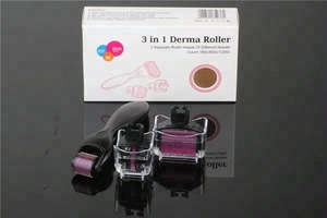 NL-301 CE Approval titanium derma rolling Manufacturer skin roller system 3 IN 1 derma roller