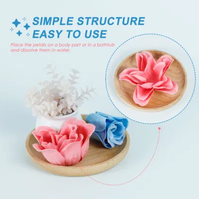 OEM Handmade Cleaning and Moisturizing Simulation Three-Layer Rose Soap