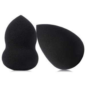 Private label latex free black makeup sponge blender wholesale beauty sponge for make up