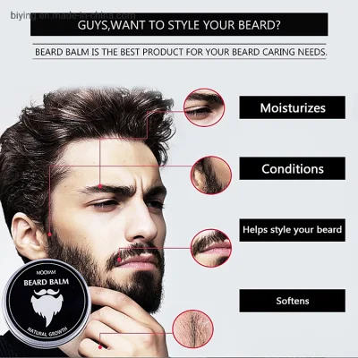 Private Label Men Beard Growth Care Product Moisturizing Nourishing Organic Men Beard Growth Balm