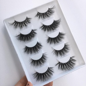 Private label mink lashes vendor custom false eyelash 3d 5d 27mm eyelashes