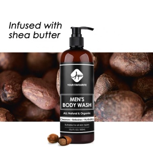 Private Label Natural Body Wash Refreshing whitening Moisturizing mens body wash shower gel