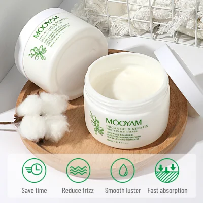 Private Label Nutrition Smoothing Hair Care Treatment Mask Moisturizing Repairing Protein Argan Oil Keratin Hair Mask