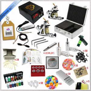 Professional tattoo kit with two tattoo machine