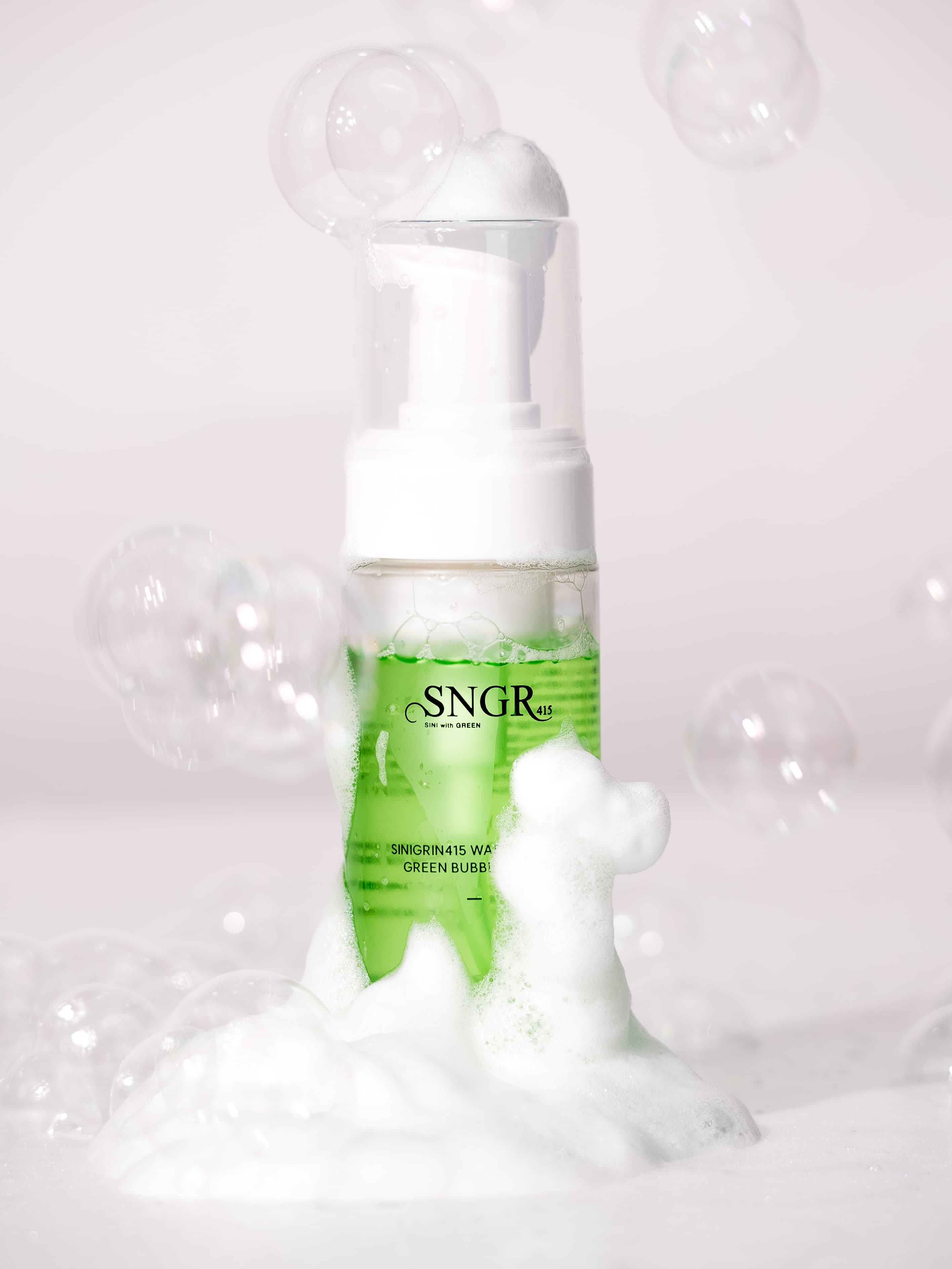 SINIGRIIN415 WASABI LEAF GREEN BUBBLE FORM