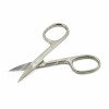 Stainless Steel Customized Manicure Pedicure Curved Cutting Scissors Beauty Makeup Scissors Custom Logo Nail Item