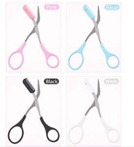 Stainless Steel Eyebrow Scissor With Comb