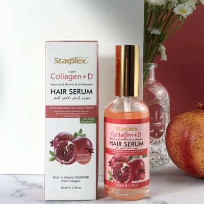 Starplex Red Pomegranate Vitamin E Collagen Private Label Hair Serum Hair Care Essential Oil