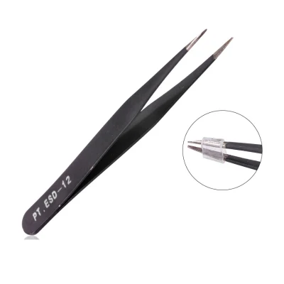 Tweezer Nail Art Stickers Rhinestones Picking Tool Gem Decor Eyelash Tweezers