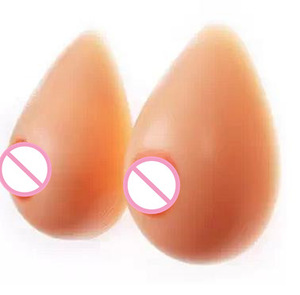 Water drop shape realistic false silicone breast forms for men and women