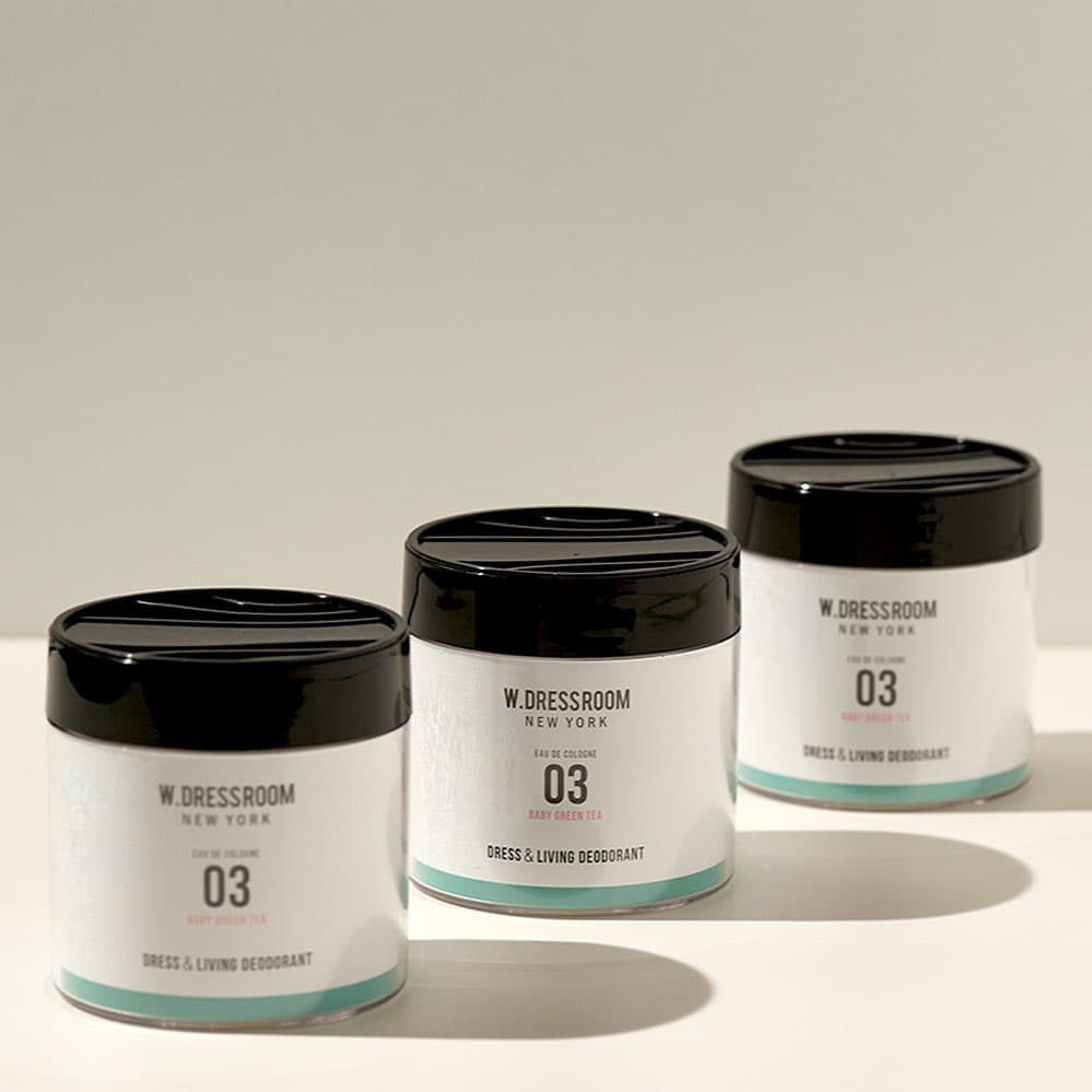 (W.DRESSROOM) Deodorant Diffuser Set [No.03 Baby Green Tea] 110g x 3