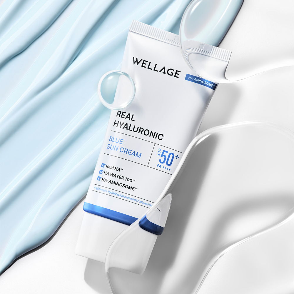 (Wellage) Real Hyaluronic Blue Suncream 50ml
