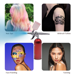 Wholesale barbershop scalp care airbrush wireless rechargeable airbrush hair dye body art tattoo face painting airbrush tanning