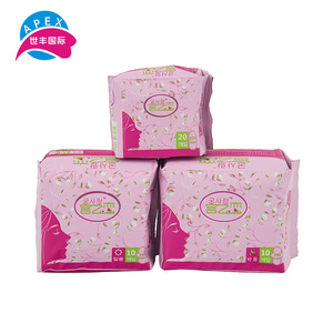 Wholesale feminine hygiene products 300mm lady anion cheap sanitary napkins