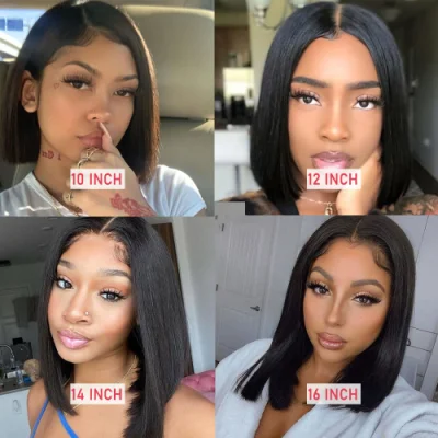 Wholesale Lace Wigs 100% Virgin Human Hair Brazilian Virgin Hair Wigs Bob Wigs Human Hair 10% off