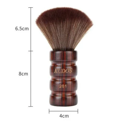 Wood Professional Soft Neck Face Duster Brushes Barber Clean Hairbrush